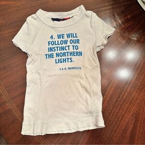 T.A.O. Manifesto Kids Light Gray Tee
